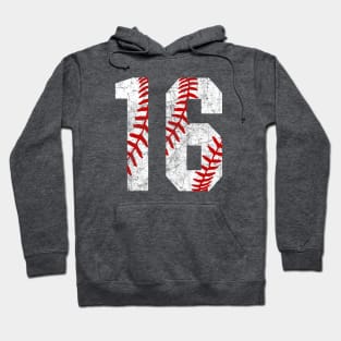 Vintage #16 Baseball Laces Baseball Mom Jersey Love Baseball T-shirt Hoodie